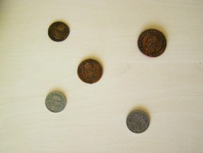 Nalezené mince.